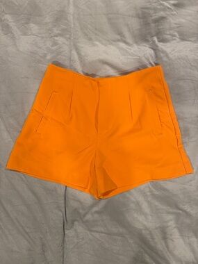 a new day Bright Orange High-Waist Tailored Women's Shorts
